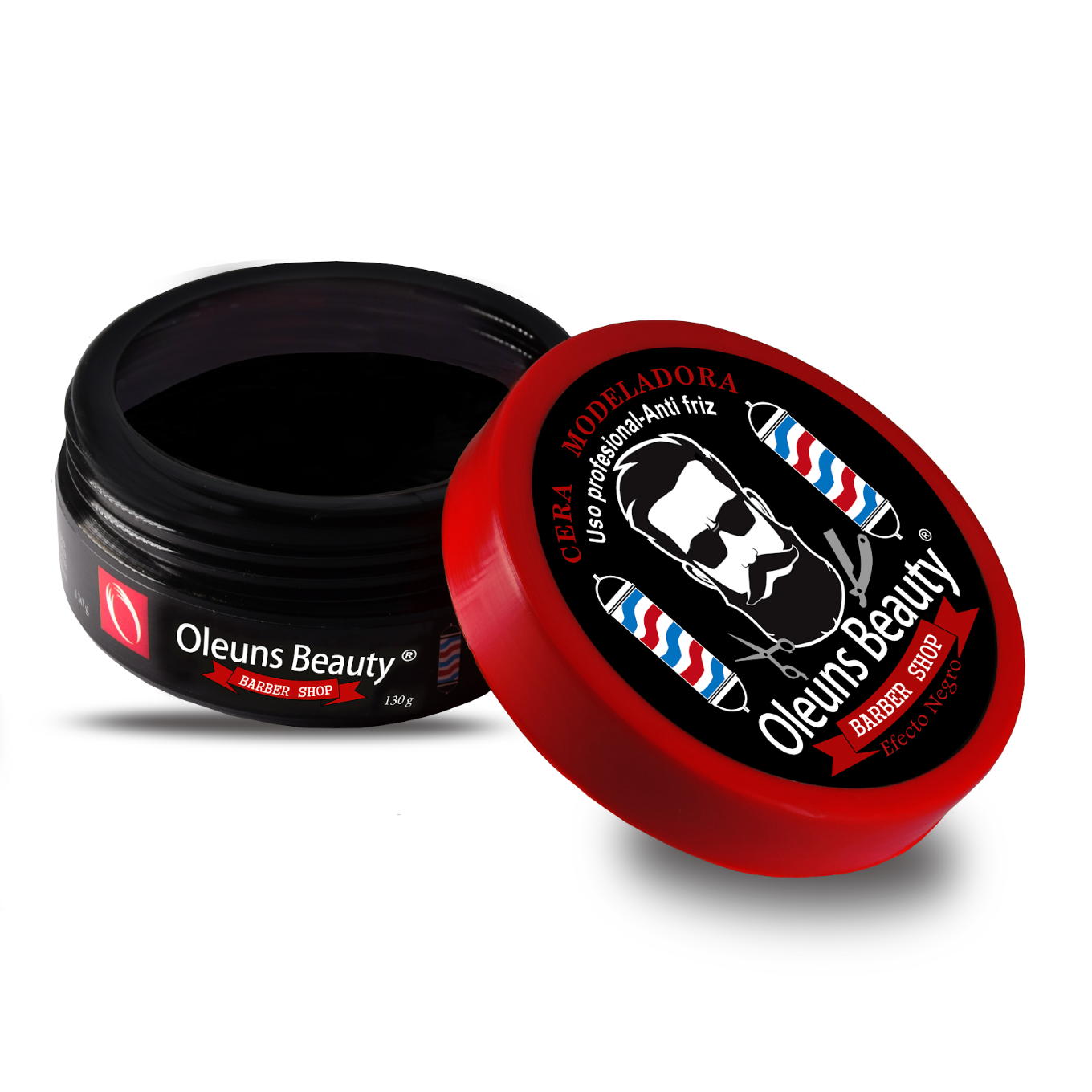 Cera modeladora efecto negro barber shop 130 g