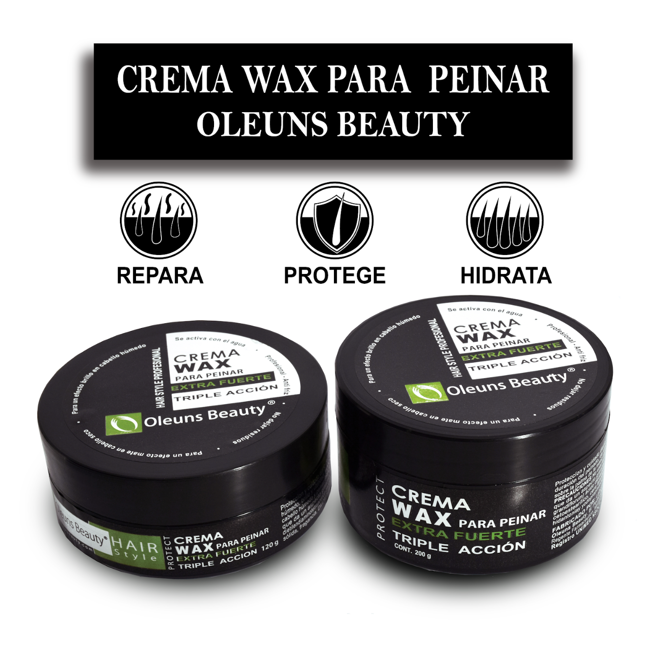 Crema wax para peinar extra fuerte 120 g