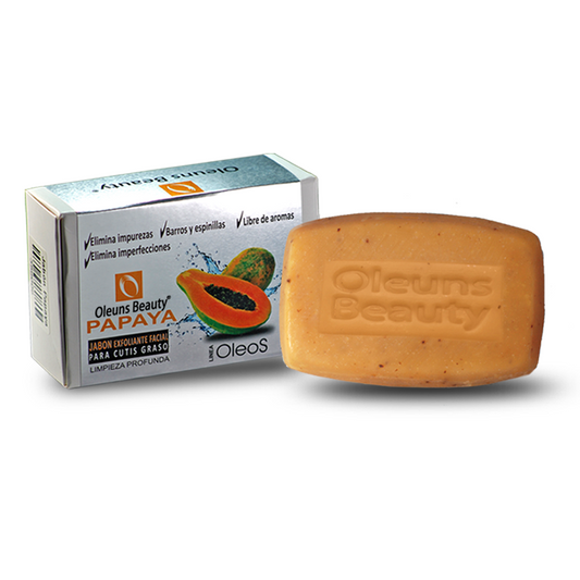 Jabón exfoliante facial de papaya 90 g