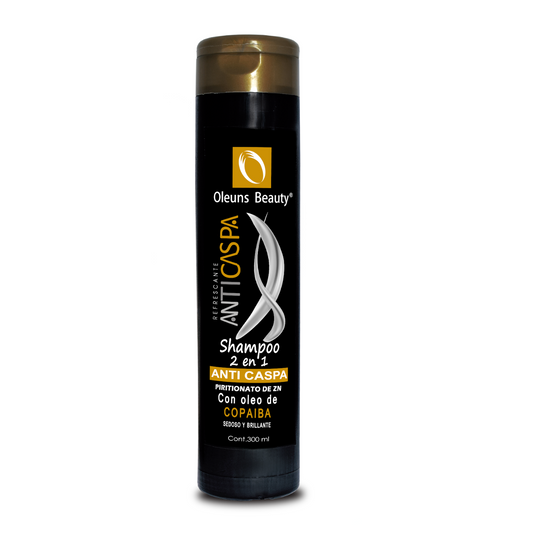 Shampoo 2 en 1 anticaspa con mentol y aceite copaibo 300 ml