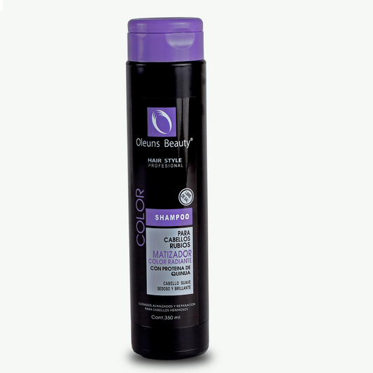 Shampoo para cabellos rubios matizador color radiante 350 ml